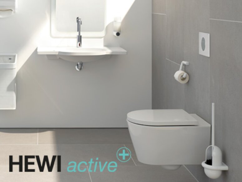 HEWI Badezimmer active+ Waschbecken und WC HEWI Active+