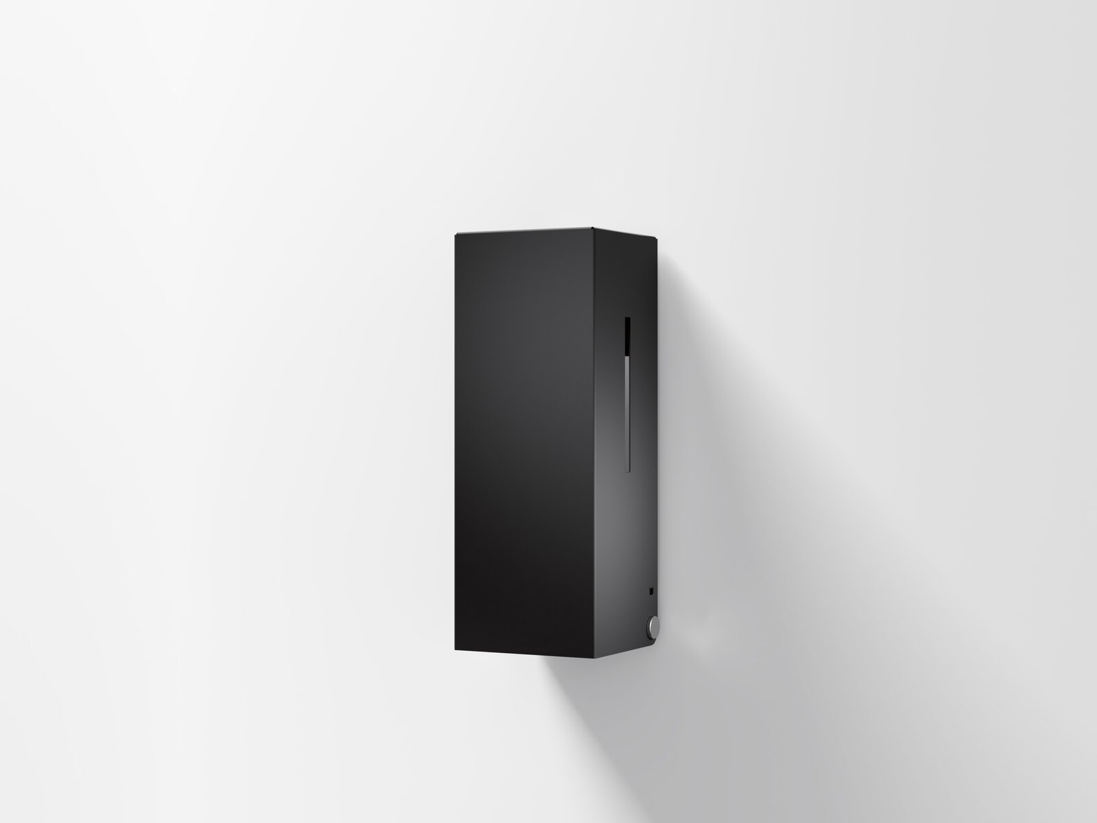 HEWI SENSORIC Soap dispenser Black matt Touchless soap dispenser with angular design in black matt stainless steel